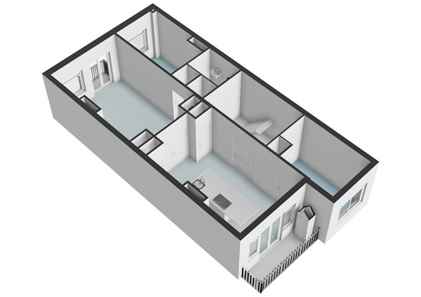 Floor plan - Lomanstraat 27-2, 1075 PT Amsterdam 